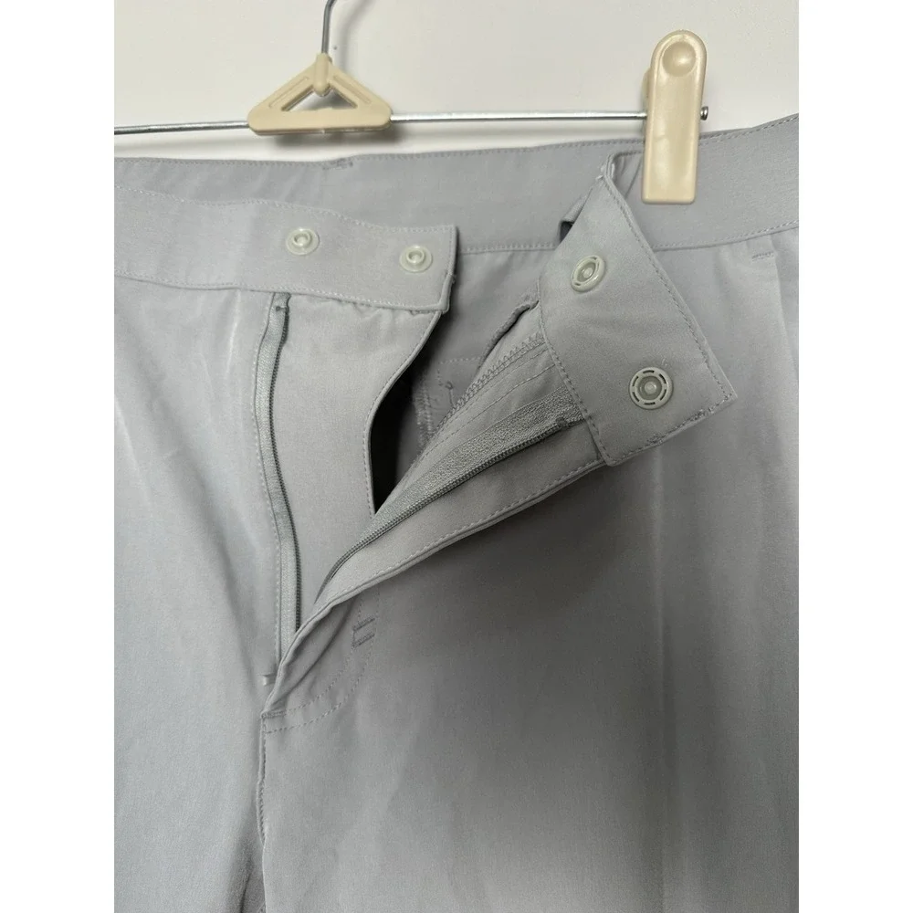 Fabletics The Only Pants Mens Size‎ Small Chino Shadow Gray Stretch Pockets